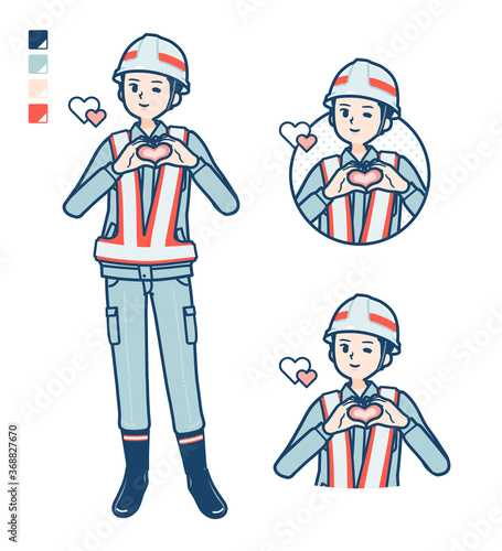 simple reflection vest man_heart-mark-hand-sign