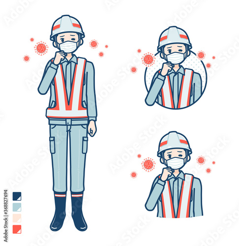 simple reflection vest man_infection virus