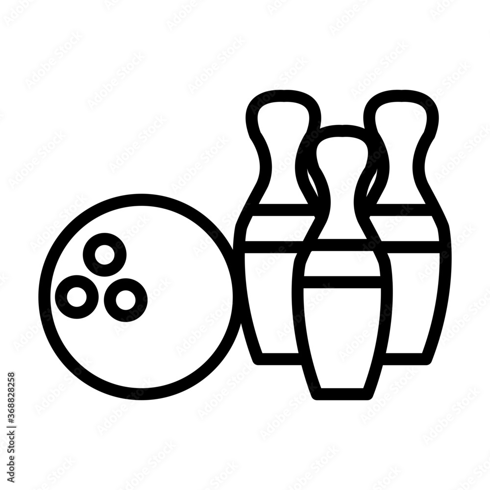 Fototapeta premium Bowling icon