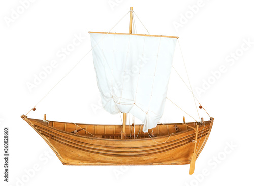 Foto old boat with sail