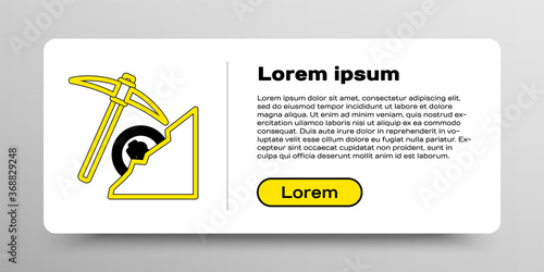 Line Cryptocurrency cloud mining icon isolated on white background. Cloud with pickaxe, bitcoin, digital money market, cryptocoin wallet. Colorful outline concept. Vector.