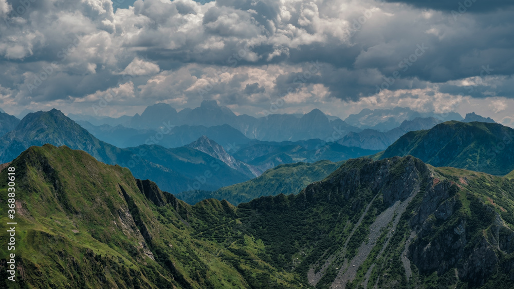 Summer day trekking in the Carnic Alps, Friuli Venezia-Giulia, Italy Summer day trekking in the Carnic Alps, Friuli Venezia-Giulia, Italy
