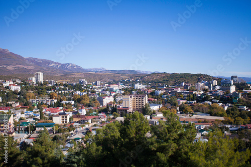 view of the city resort alushta © Nikolay