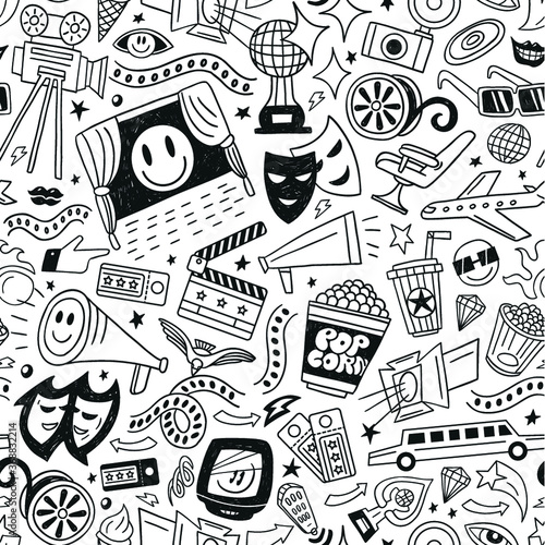 cinema - seamless pattern