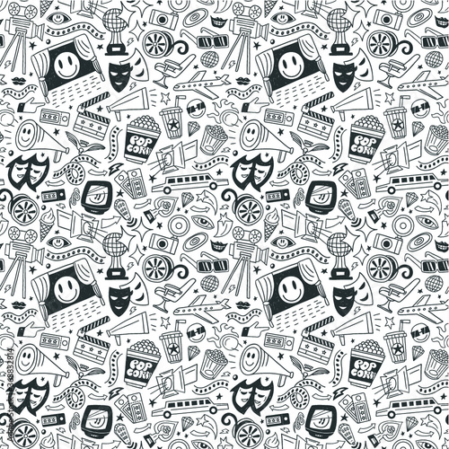 cinema - seamless pattern