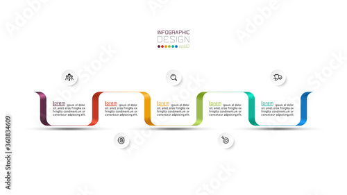 Modern lines vector design use with business, factory, explain to work, infographic design.