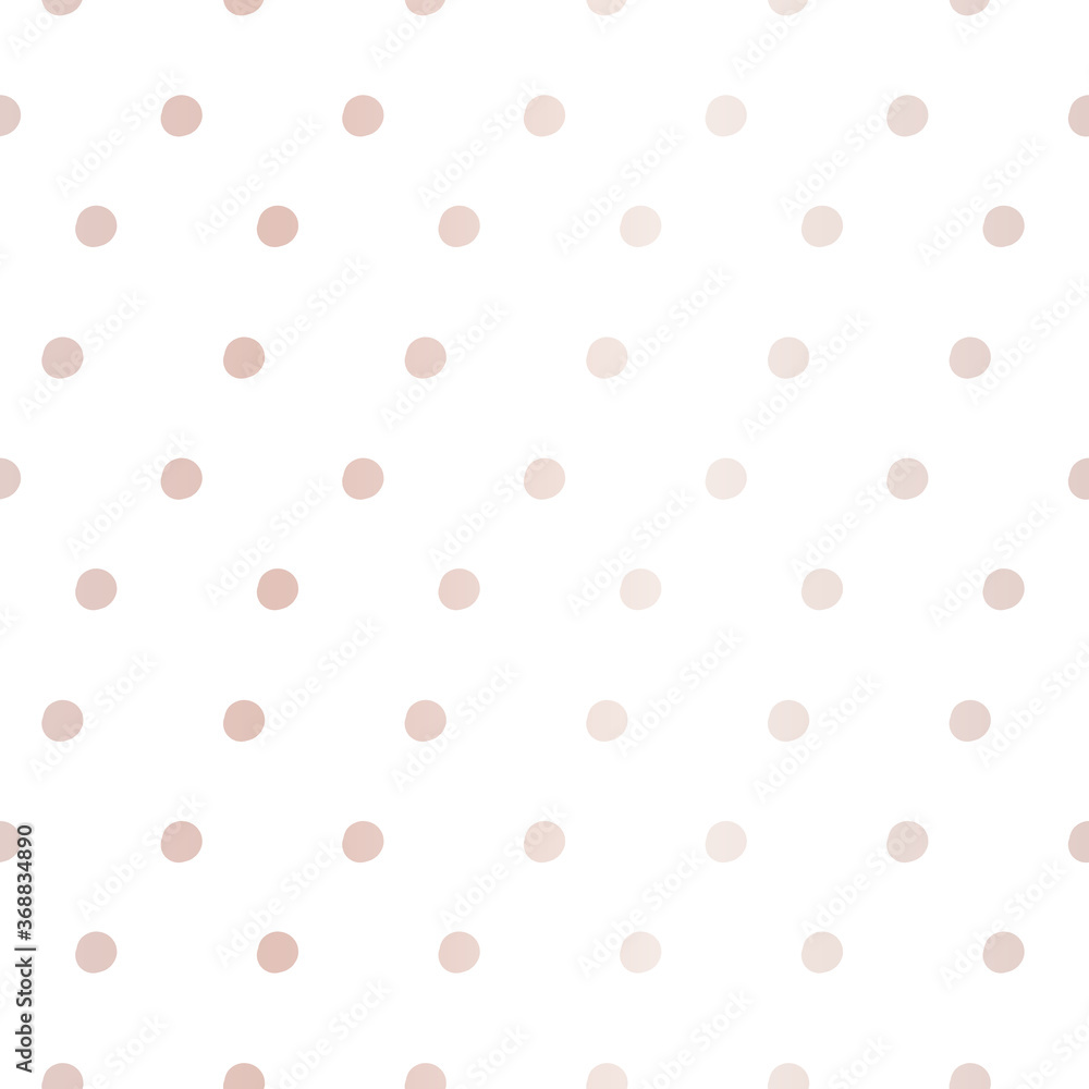 Seamless polka dots  pink gradient pattern