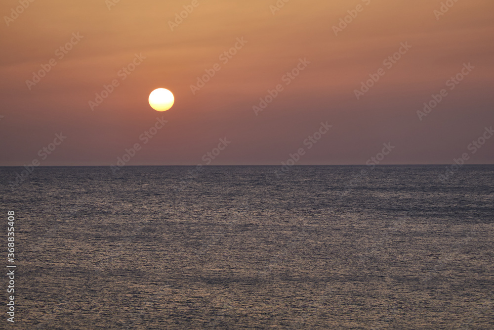 Sunset at Cala El Frailecillo in the Calas de Roche de Conil de la Frontera. Cadiz Andalusia. Spain Sunset at Cala El Frailecillo in the Calas de Roche de Conil de la Frontera. Cadiz Andalusia. Spain