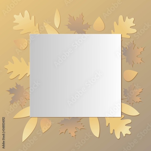 Autumn frame background