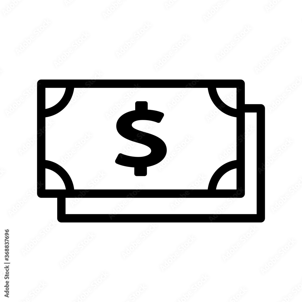 Money paper with dollar currency Money paper with dollar currency