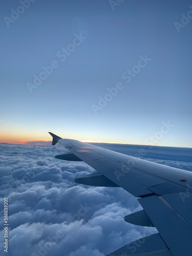 view from airplane window