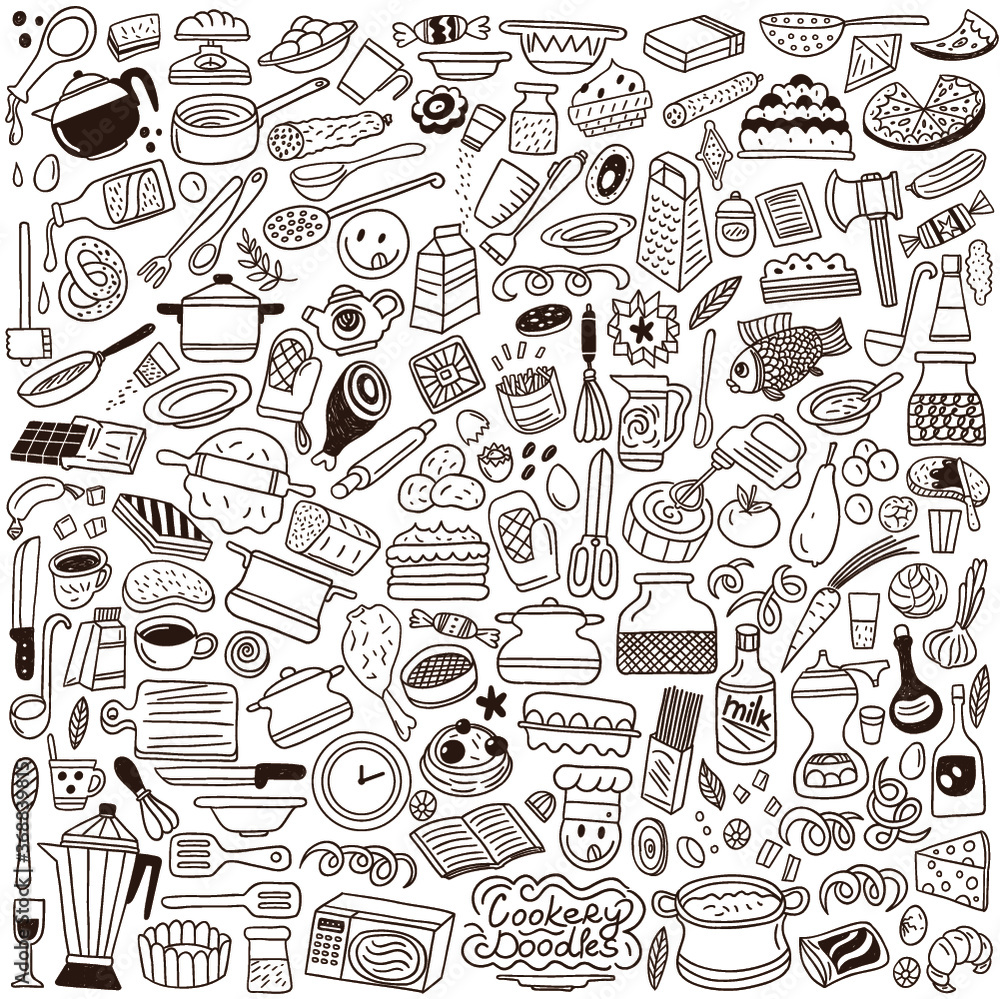 kitchen tools - doodles kitchen tools - doodles