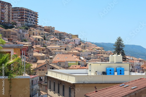 Tableau sur toile panoramic view of the city of Pizzo, vibo valentia, calabria, italy