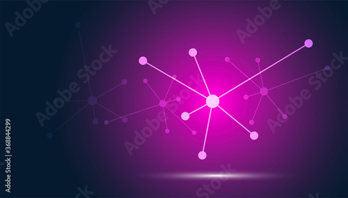 collegamenti, link, molecola, network