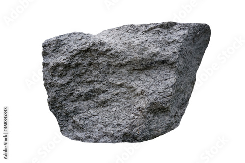 Wall Mural specimen of tuff rock isolated on a white background.