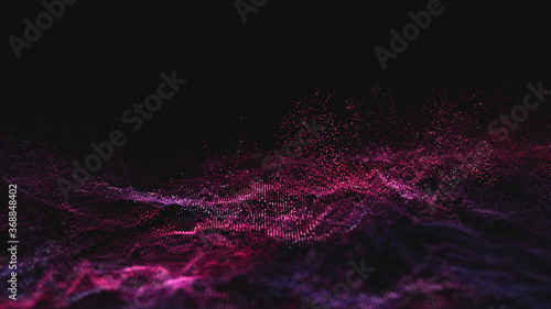 Abstract wave colorful background