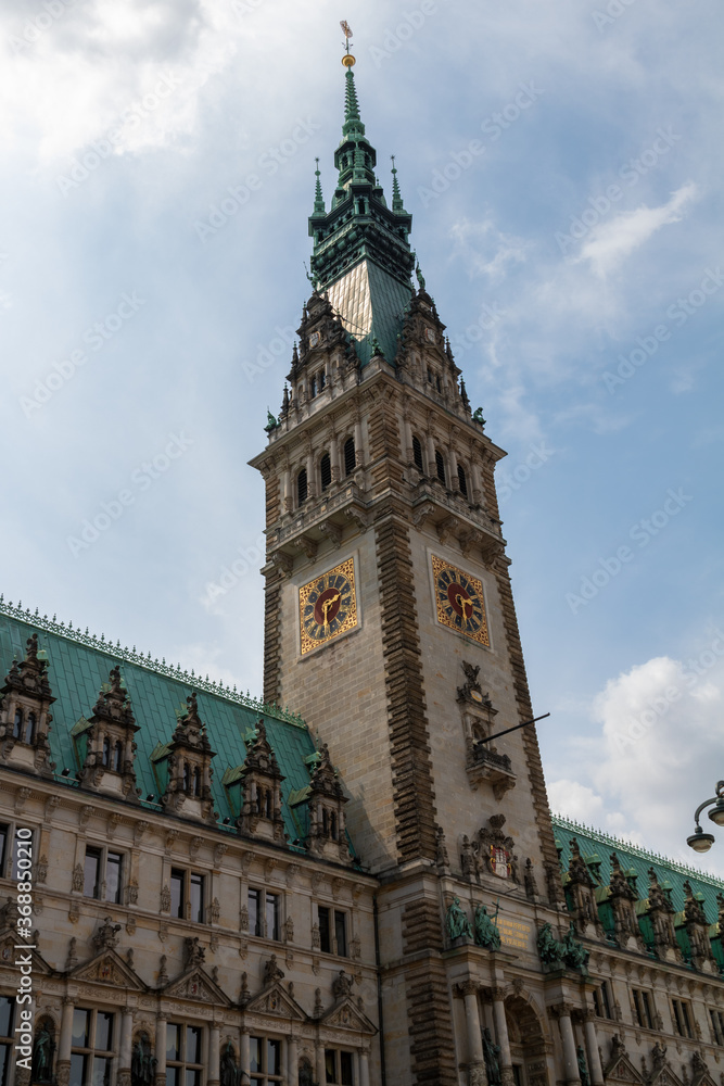 City hall of the Hanseatic City of Hamburg