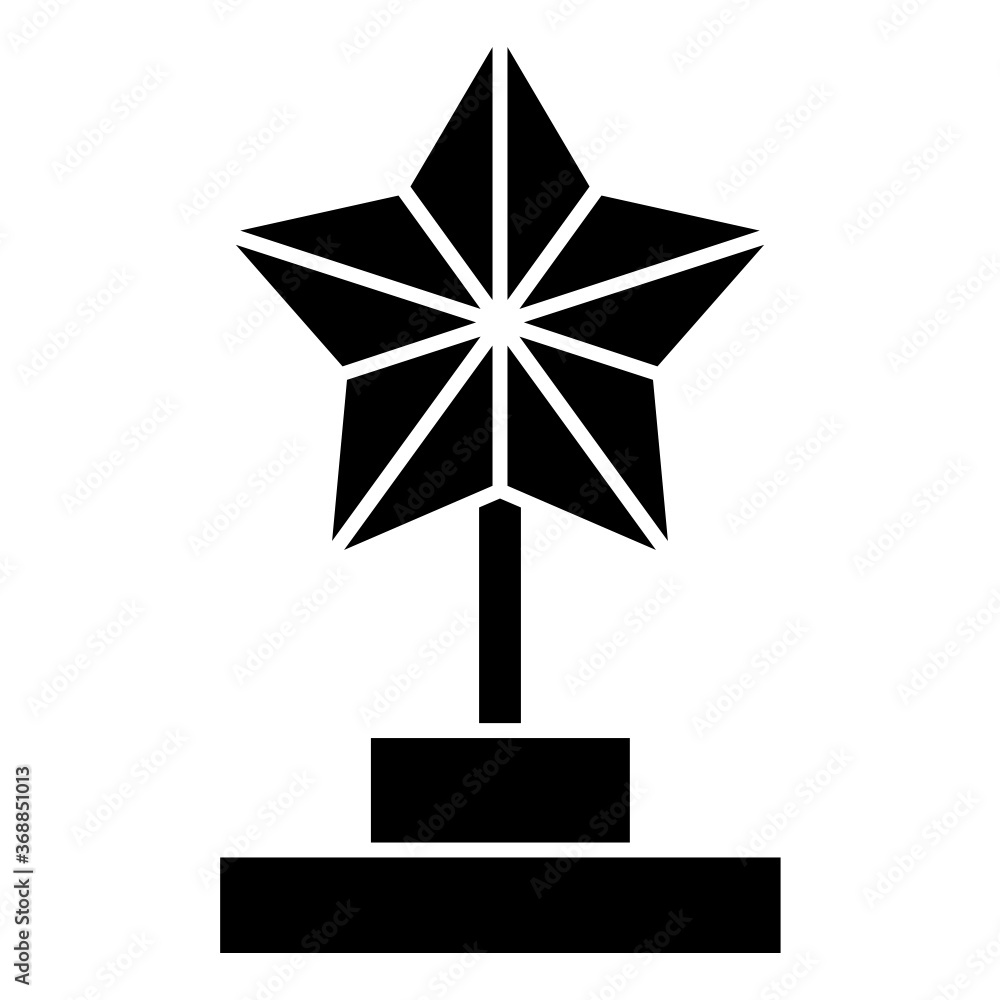 Business Achievement Award Vector Winner Glyph Icon Design Business Achievement Award Vector Winner Glyph Icon Design