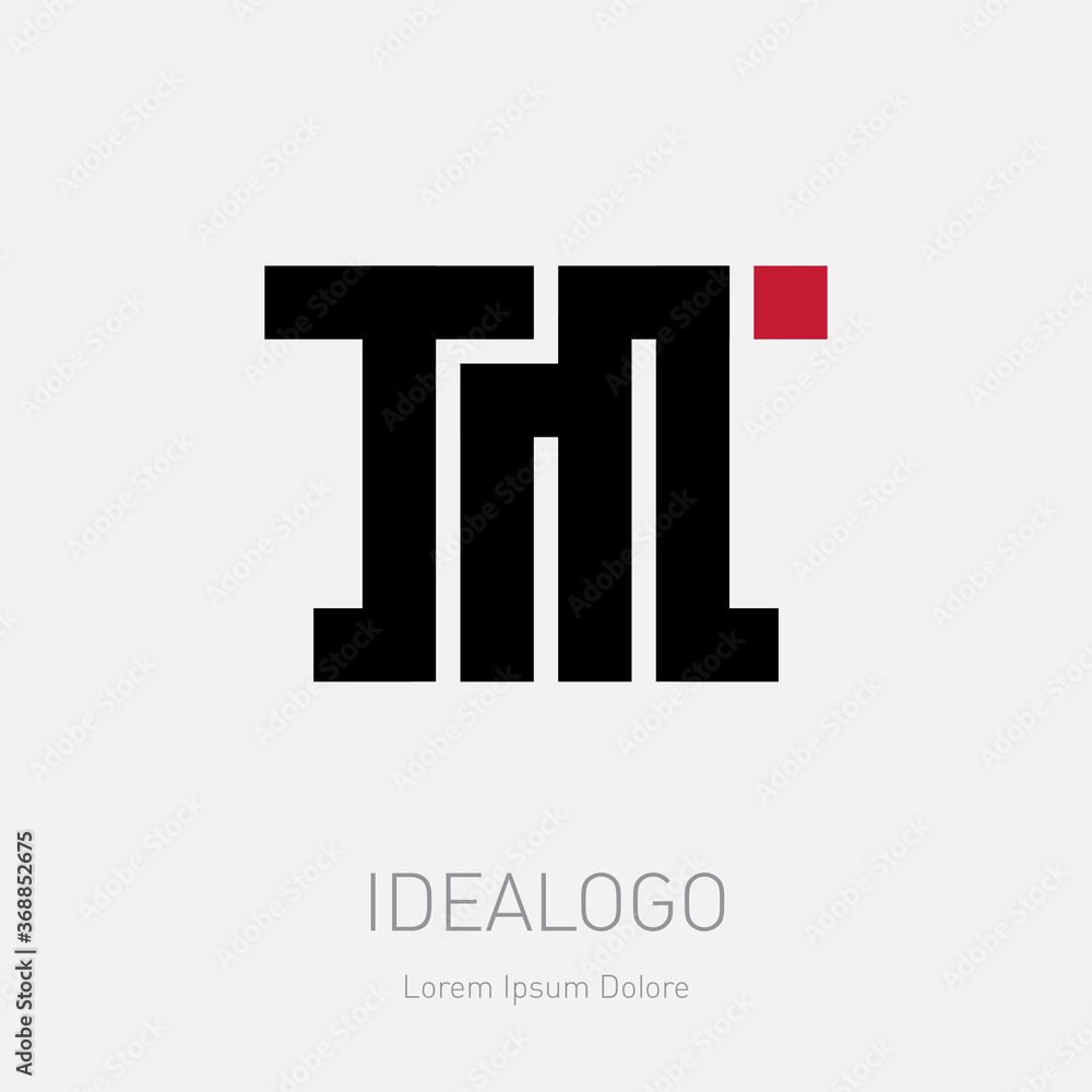 T and M - initials, logo. TM - design element or icon. Elegant Monogram template or logotype.