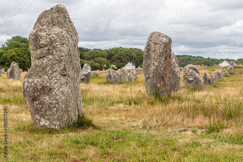 the famous megalithic alignments of Carnac, in Brittany