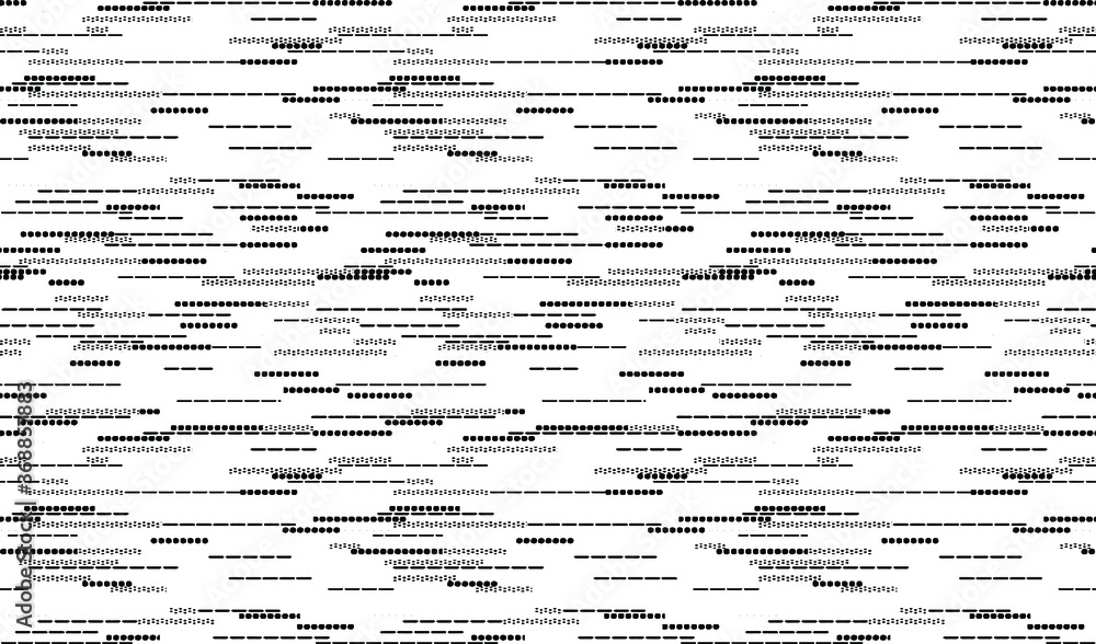 Obraz premium Rough, irregular texture composed of monochrome geometric elements. Overlay distressed grunge background. Abstract vector illustration. Isolated on white background. EPS10