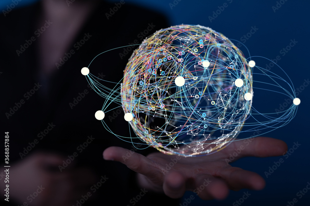Digital Network and data concept. Digital Network and data concept.
