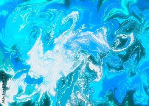 Blue marble abstract background. Concept: illustration colorful