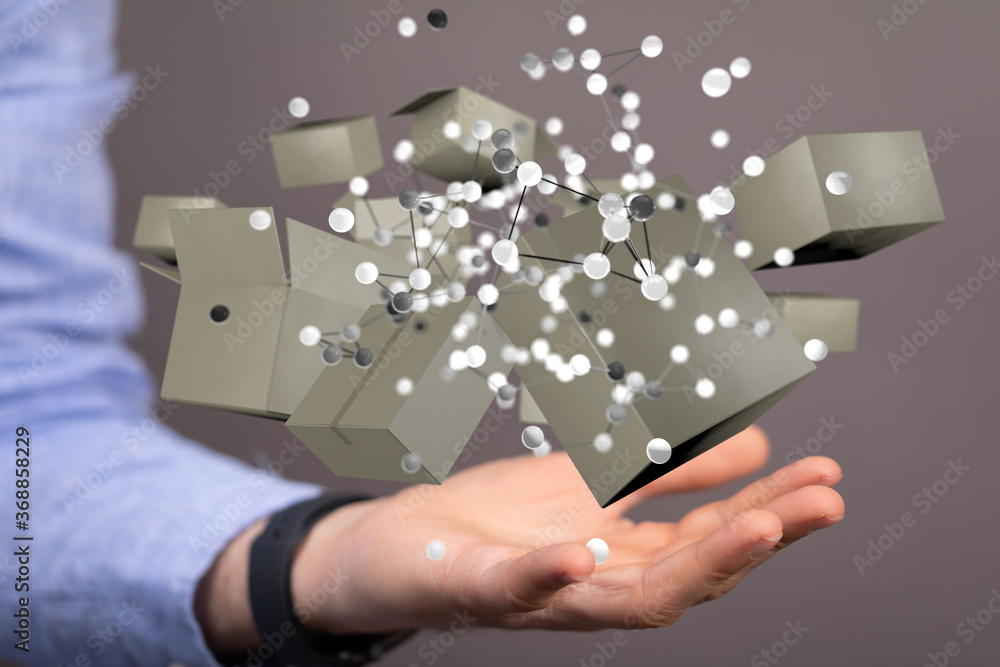 logistics and delivery concept digital  3d.