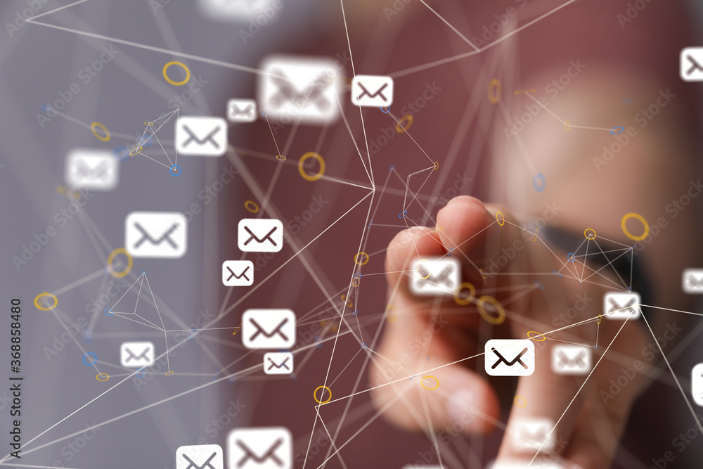 mail communication support contact concept service mail communication support contact concept service
