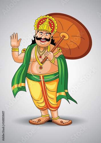 mahabali or maveli, Kerala old king. he is coming for every year onam celebration. photo