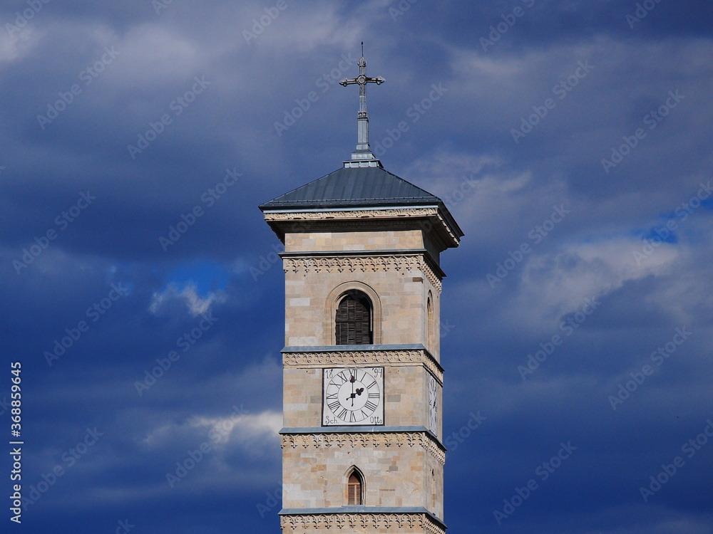 Fototapeta premium Roman Church tower, in Alba-Iulia, Romania