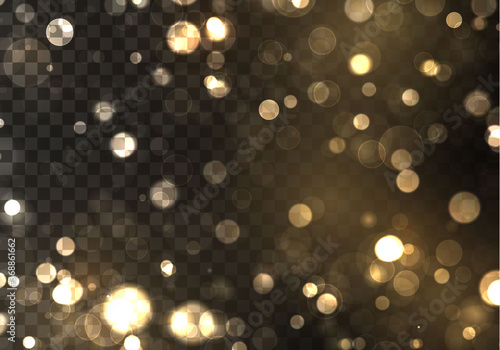 Gold bokeh blur