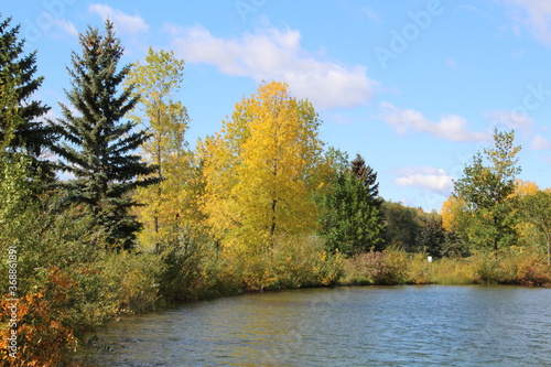 Autumn By The Lake, Rundle Park, Edmonton, Alberta
