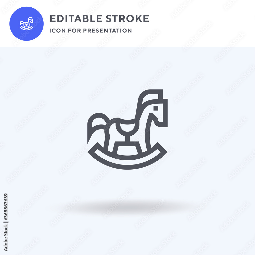 Hobby Horse icon vector, filled flat sign, solid pictogram isolated on ...