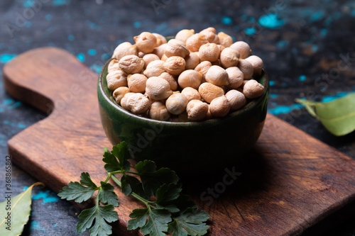 Foto Dry chickpea or garbanzo beans