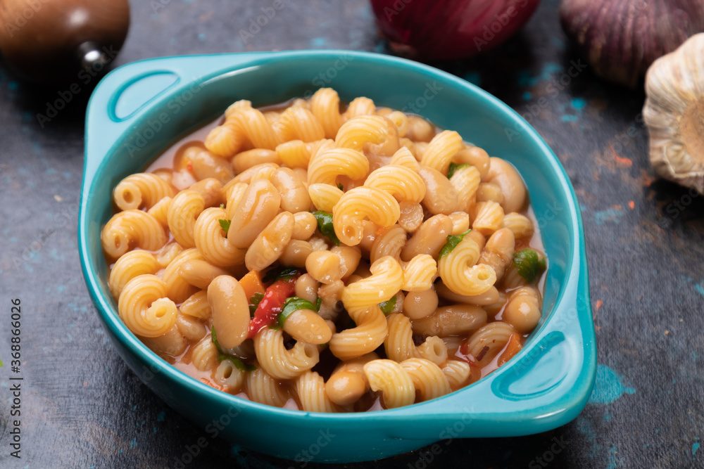 Italian pasta fagioli with kidney beans Italian pasta fagioli with kidney beans