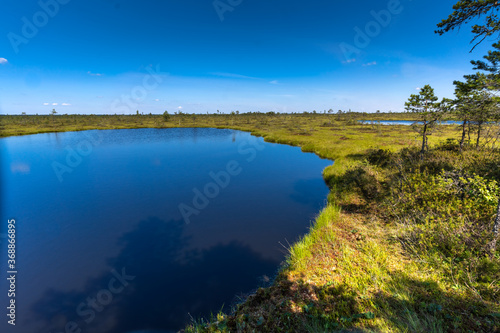 Riisa Bog Soomaa ("land of bogs") National Park in a wetland area in the Parnu and Viljandi counties, south-western Estonia.