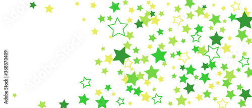 Shooting stars confetti. Multi-colored stars. Holiday background. Abstract texture on a white background. Design element. Vector illustration  EPS 10.