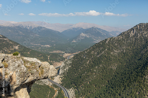 Gulek Castle. Road in the valley (Gulek Bogazi) Adana Turkey. photo