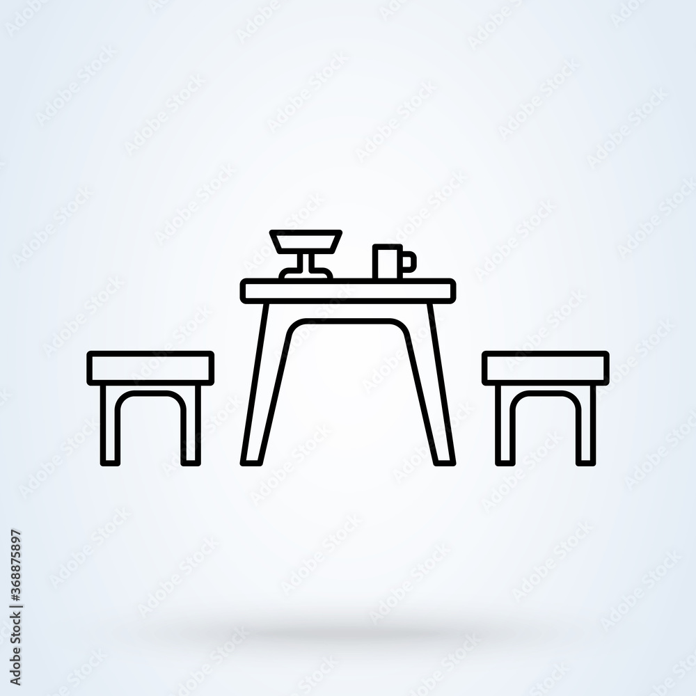 illustration of a picnic in the park. Family weekend in nature. Collection of icons: table with umbrella, basket, fruits, sandwich, wine and others. Simple modern icon design illustration. illustration of a picnic in the park. Family weekend in nature. Collection of icons: table with umbrella, basket, fruits, sandwich, wine and others. Simple modern icon design illustration.