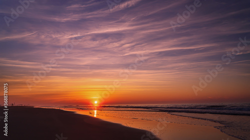 Summer Sunrise on the beach in Wildwood New Jersey