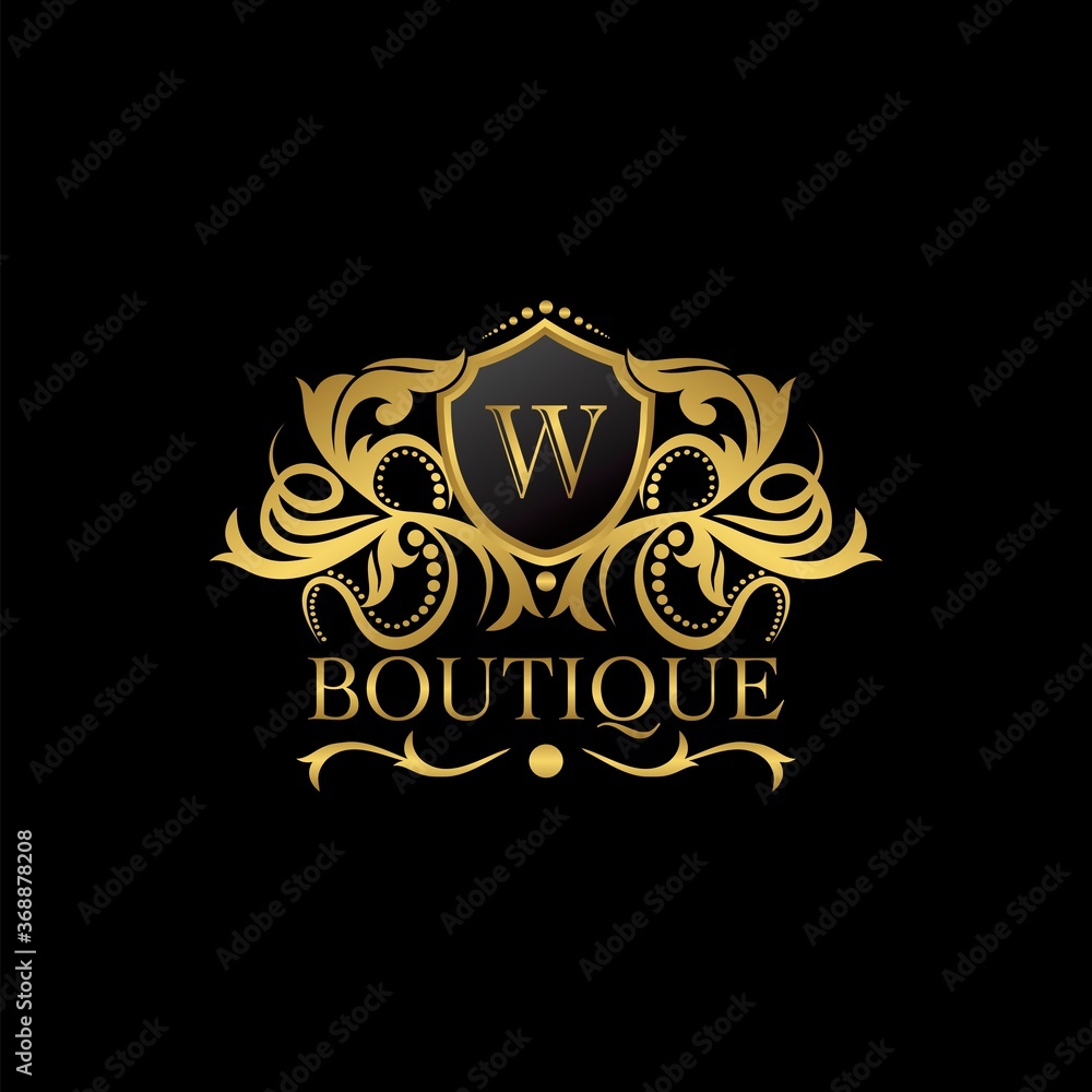 Golden Luxury Boutique S Letter Logo template in vector design for Decoration, Restaurant, Royalty, Boutique, Cafe, Hotel, Heraldic, Jewelry, Fashion and other illustration