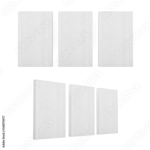 Canvas painting empty wall mockup
