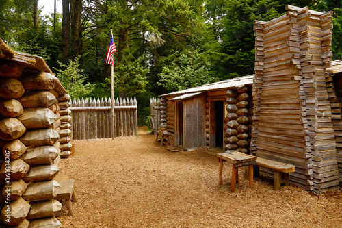 Fort Clatsop National Memorial, the end of the Lewis & Clark expedition, winter headquarters of Lewis & Clark, Astoria, Oregon