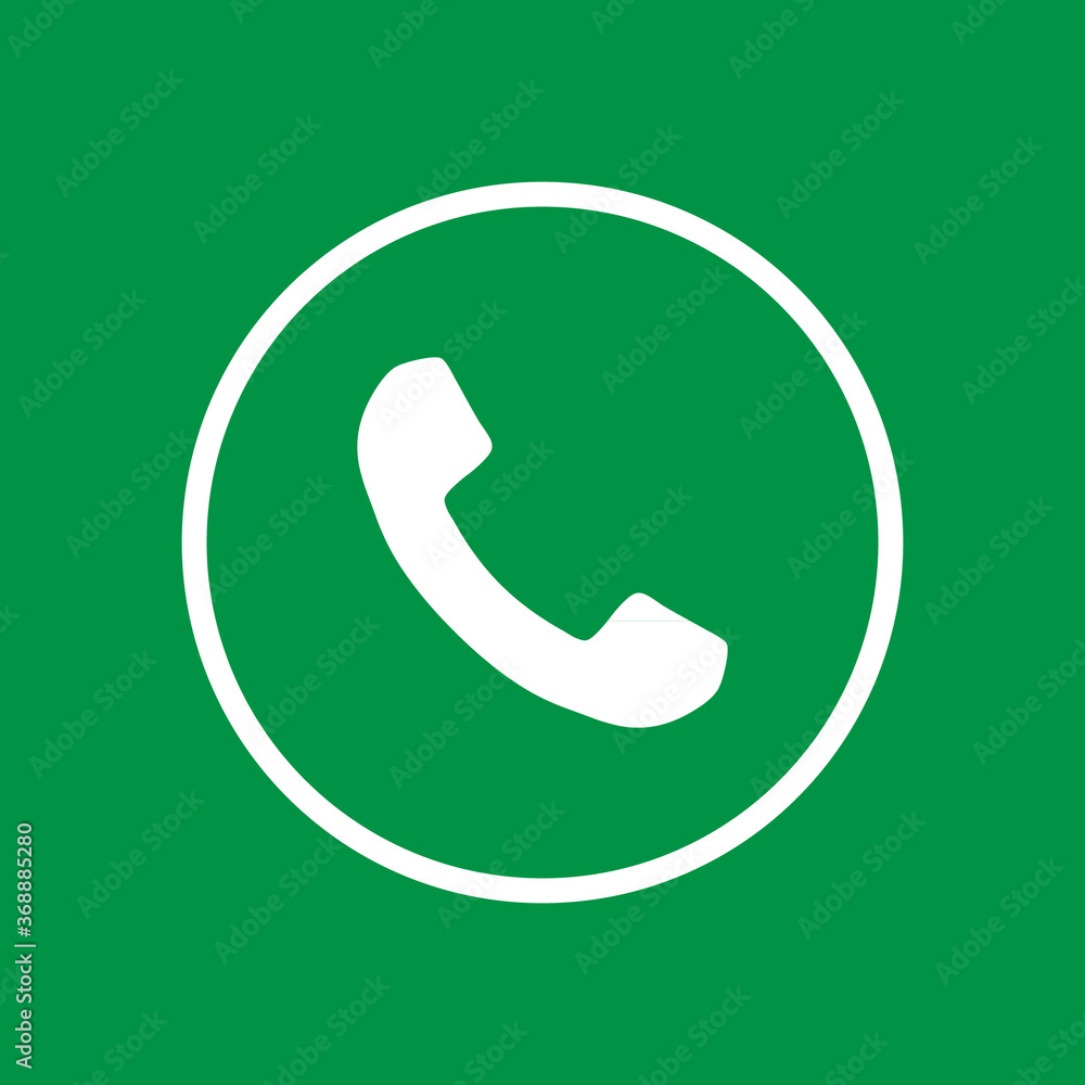 telephone icon isolated in the circle button vector illustration telephone icon isolated in the circle button vector illustration