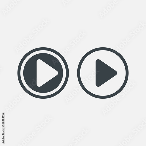 Free Download Movie Player Play Button Icon logo - GFXLoad