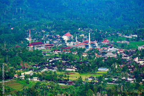 Jawa, Insel, Indonesia,,borubodur, Temple,, vulcano, sawa,, rice photo