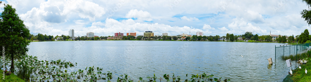 Lake Morton at city center of lakeland Florida
