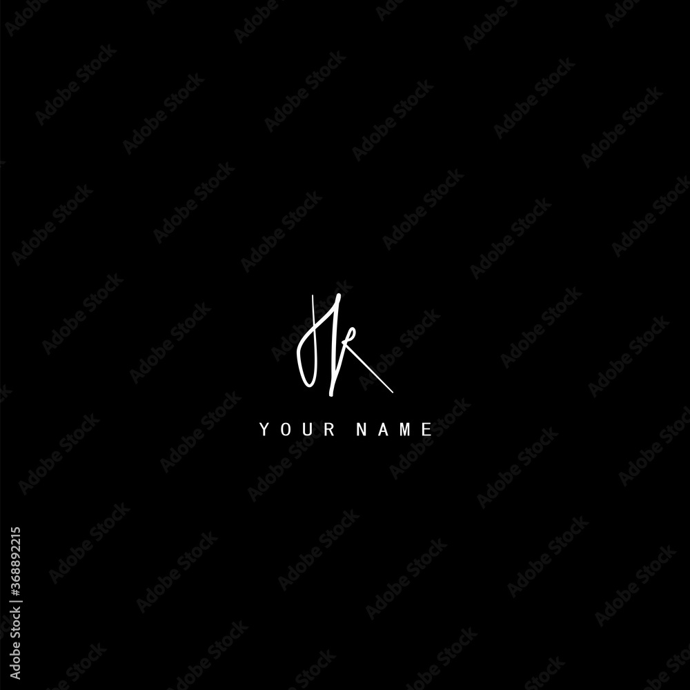 Signature Logo J and K, JK Initial letter. Handwriting calligraphic signature logo template design. Signature Logo J and K, JK Initial letter. Handwriting calligraphic signature logo template design.