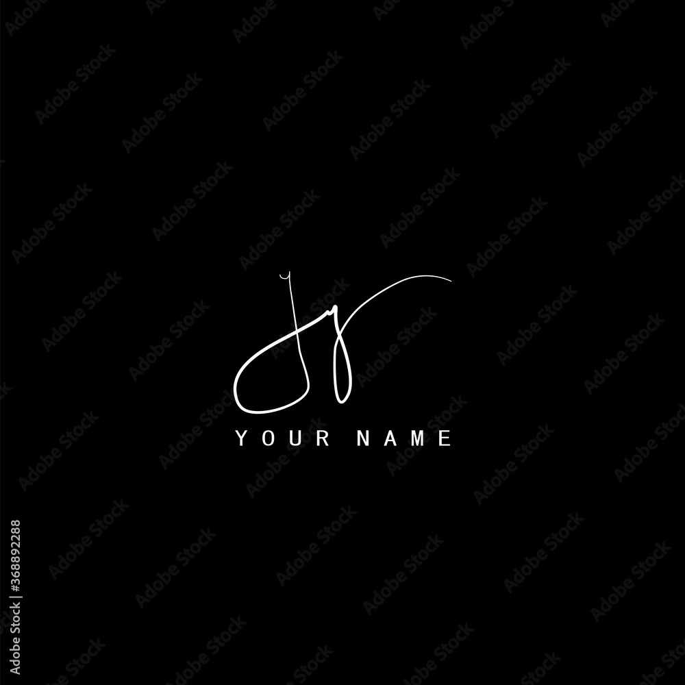 Signature Logo J and Y, JYInitial letter. Handwriting calligraphic signature logo template design. Signature Logo J and Y, JYInitial letter. Handwriting calligraphic signature logo template design.